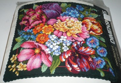 2003 Dimensions Needlepoint Kit Floral Splendor Barbara Baatz Hillman OPENED