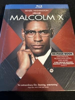 Malcolm X (Blu-ray Disc, 2012, 2-Disc Set, DigiBook) Denzel Washington - NEW