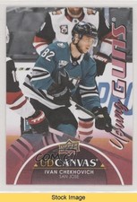 2021-22 Upper Deck Series 1 UD Canvas Young Guns Ivan Chekhovich #C118 READ 7l6