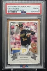 2024 TOPPS WONDERLAND GINGERBREAD MAN #7 PAUL SKENES RC 27/49 PSA Gem 10 Pirates