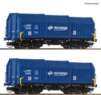 Roco 6680008 TT 2Er Set Teleskophaubenwagen Shimmns PKP Ep. VI