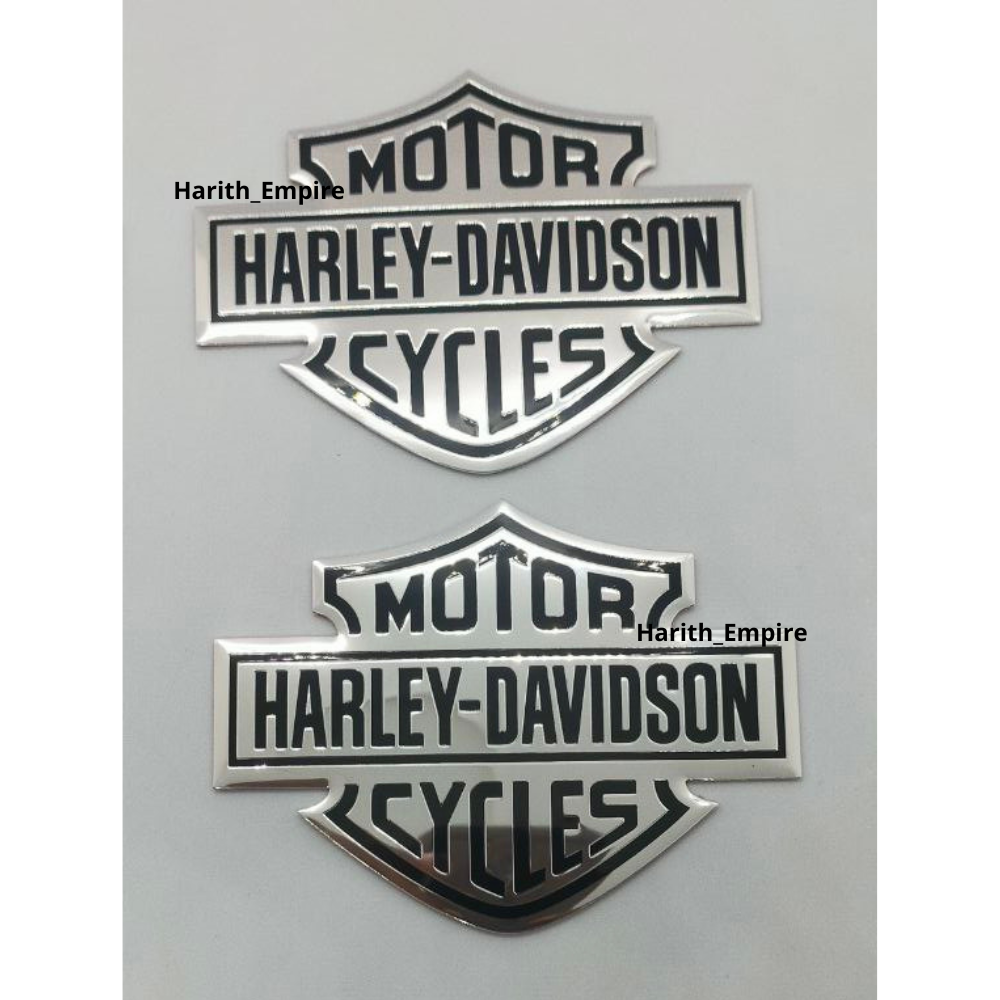 Harley-Davidson 廃盤FLSTS1340 97タンクエンブレム OEM Harley-Davidson Tank Emblems Pair Left & Right for Dyna