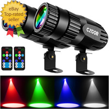 Led Pinspot Light 2 Pack, Disco Ball Spotlight 15W RGBW 4 in 1 Mirror Ball Ligh