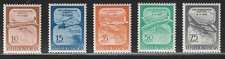 Indonesia    1958    Sc # 445-49   Natl Aviation  Day   MNH    OG