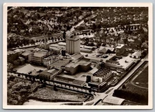 Knorr Factory Aerial View Heilbronn Germany 1950s Black & White RPPC