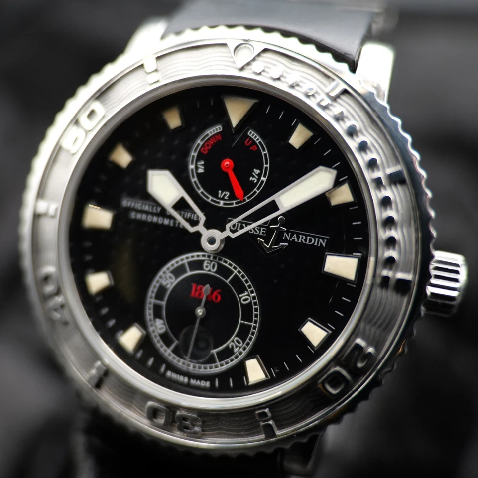 Ulysse Nardin Maxi Diver 263-55 40 мм черный циферблат полный комплект гарантия - Изображение 2 из 4