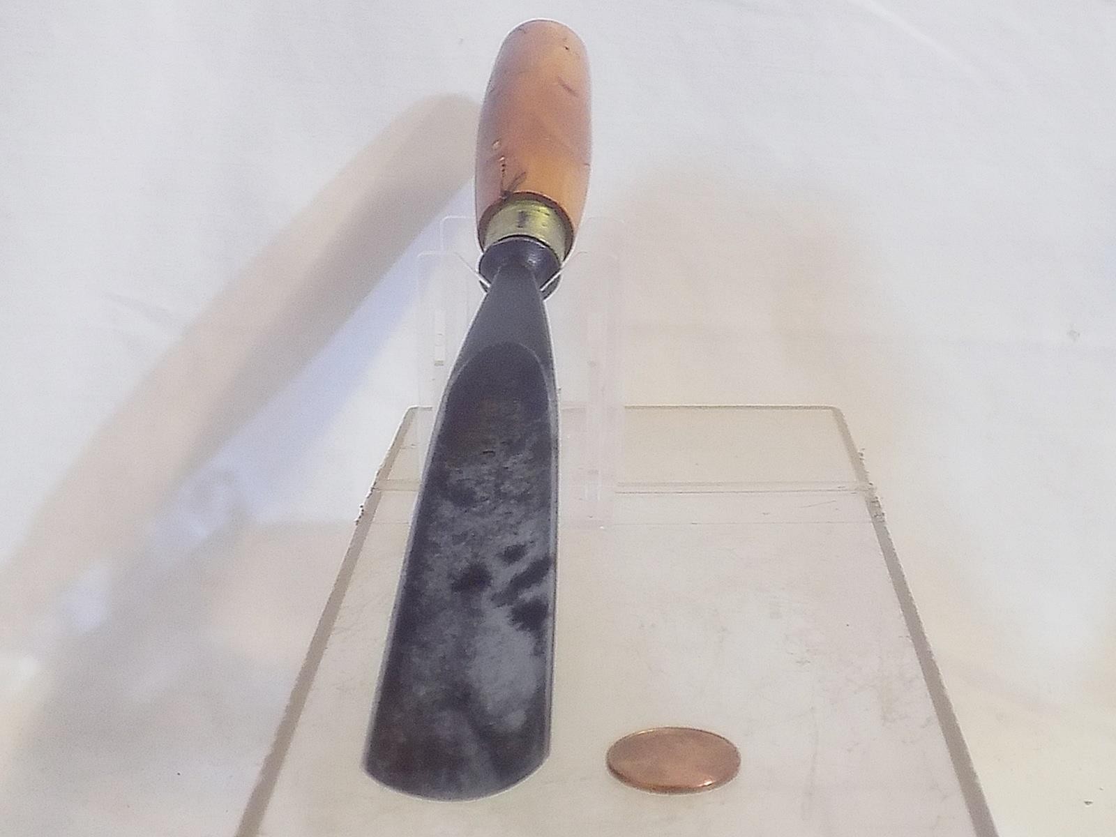 RARE J.B. Addis & Sons Wood Carving Gouge Chisel #6 Sweep 1" Cut 10" Long