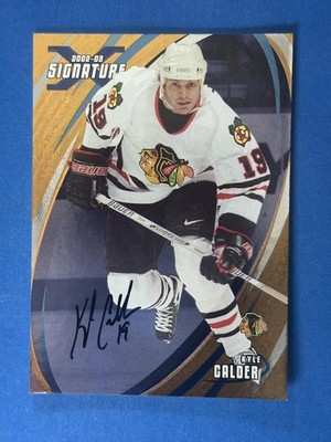 2002-03 Be a Player Signature Series Autographs Gold Kyle Calder Blackhawks