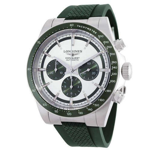Longines Chronograph Quartz Silver Dial Watch L3.835.4.02.9