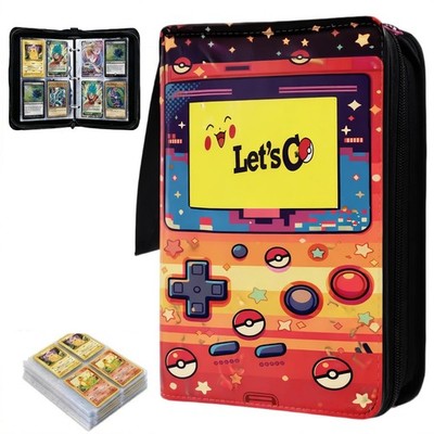Tranding Card Binder 400 Pockets,4 Pocket Card Album Holder with 50 Removable...