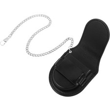 Pocket Watch Belt Pouch - Vintage PU Waist Case with Chain for 36-46mm