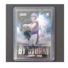 Panini Absolute J.J. McCarthy Rookie By Storm BS-JMY Vikings Football Card 2024
