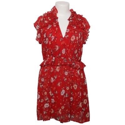 Zara Basic, Kleid, Größe: M, Rot/Mehrfarbig, Polyester, Blumen, Damen #8jt