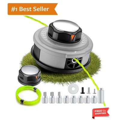 Upgraded Weed Eater Head with Steel Knob,Easy Feed Trimmer Head Weed Wacker H...