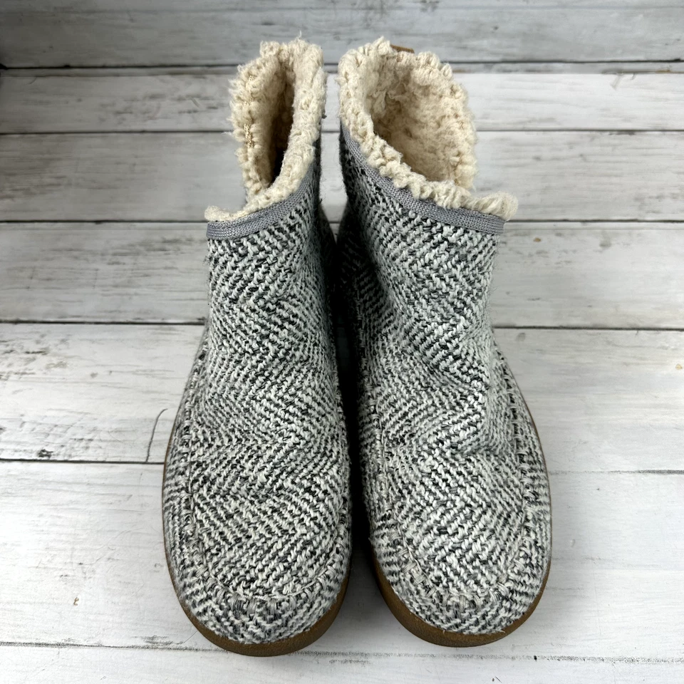 Zapatillas botín chukka geométricas tejidas grises Sanuk Cush N’ Blaze para mujer talla 7,5 Foto 4 de 4