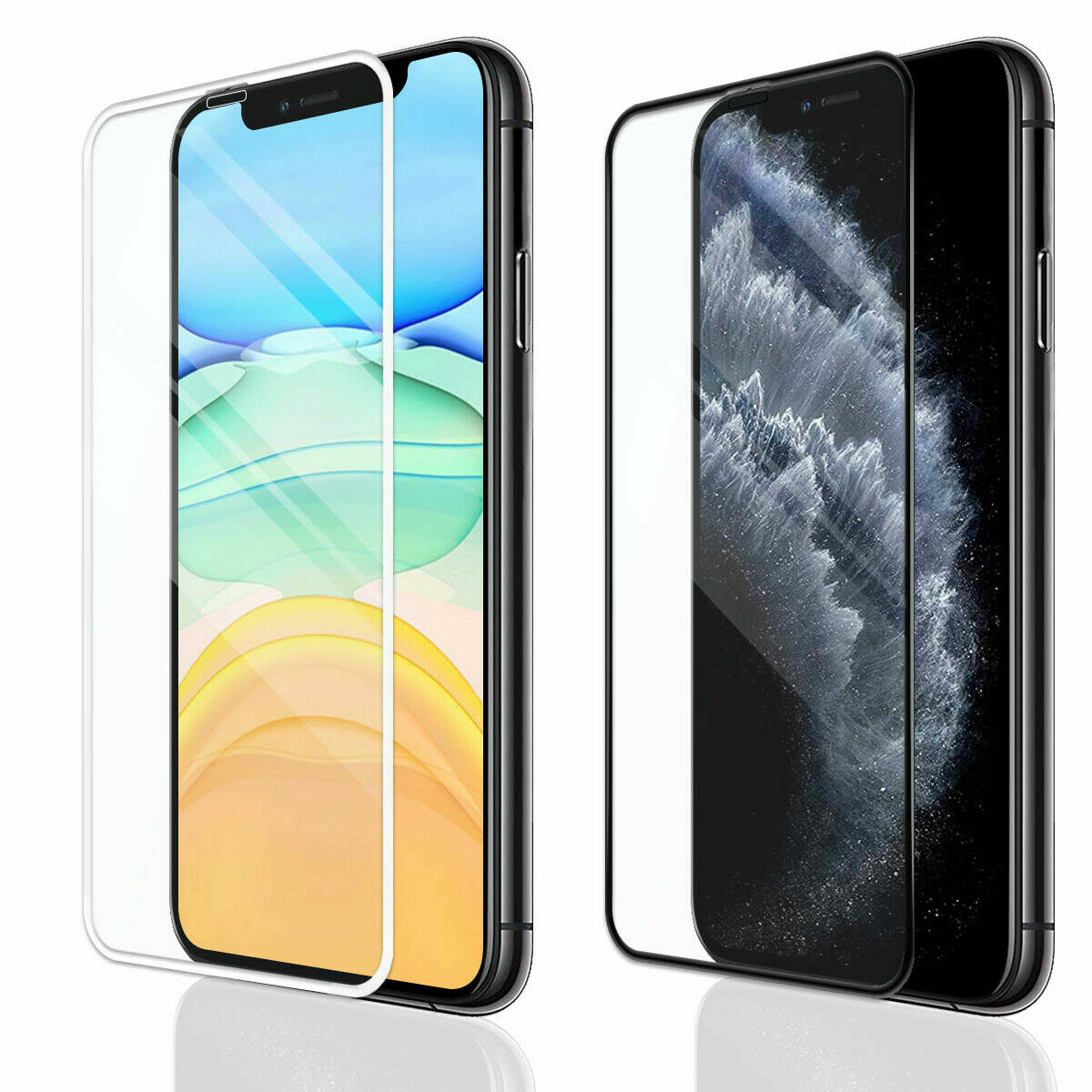 Iphone 11 Screen Protector 3d Curved Edge Full Coverage Tempered Glass Ebay