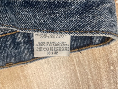 Levi Strauss Signature Men’s Relaxed Fit Blue Denim Jeans 38x32 (258) - Picture 4 of 7