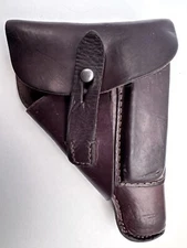 Walther PP / Sauer 38H Holster German Brown Leather Pre 1945 Vintage Original