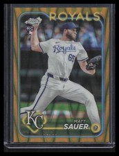 2024 Topps Chrome Update #USC155 Matt Sauer Gold RayWave Refractors #/50