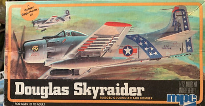 MPC Douglas Skyraider Attack Bomber 1/72 Model Kit 1-4005 New Open Box