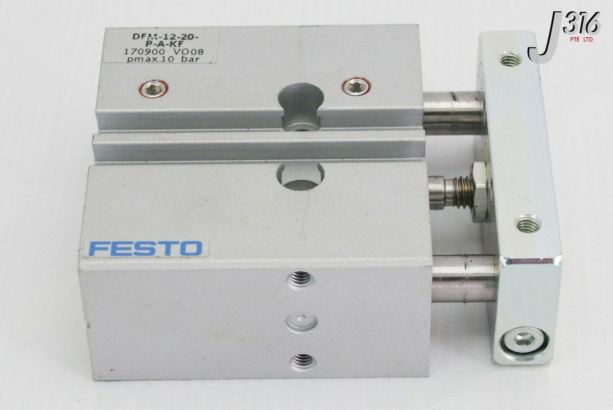 19463 FESTO GUIDE CYLINDER, 170900, PMAX.10 BAR (NEW) DFM-12-20