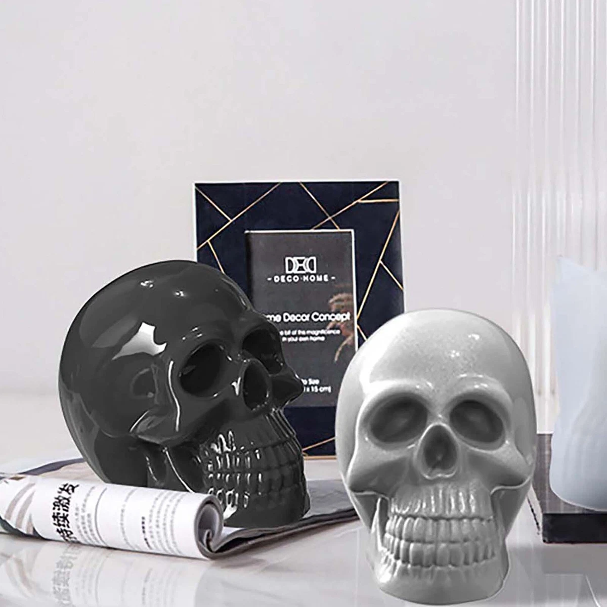 Skull cheap candle mold