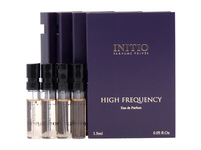 INITIO HIGH FREQUENCY EDP 1.5ml .05fl oz x 4 COLOGNE PERFUME SAMPLES