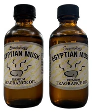 Scentolgy 2 Oz Egytian Musk Bottle of 100% Pure Fragrance Oil 2 Pack-Made in USA