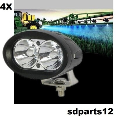 4X Fari Da Lavoro 10W 750 LM 12V/24V Rotondo Faretto Spot Di - Foto 9