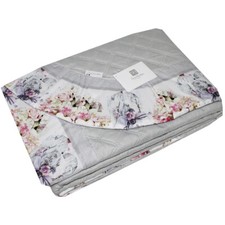 Trapunta Trapuntino Matrimoniale Renato Balestra FLOWER Balza Floreale Grigio
