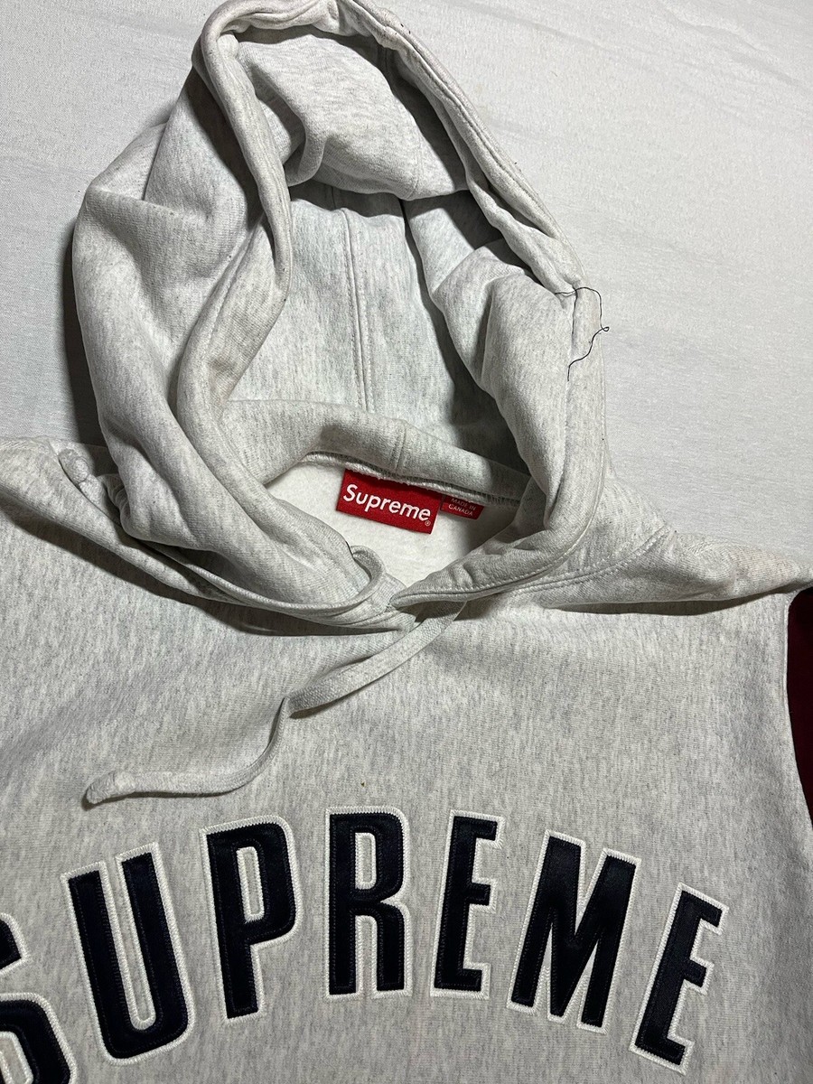 Rare FW16 Supreme Color Blocked Arc Logo Hoodie Size Large