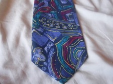 Italian all silk Hand made Mens Multi Color tie