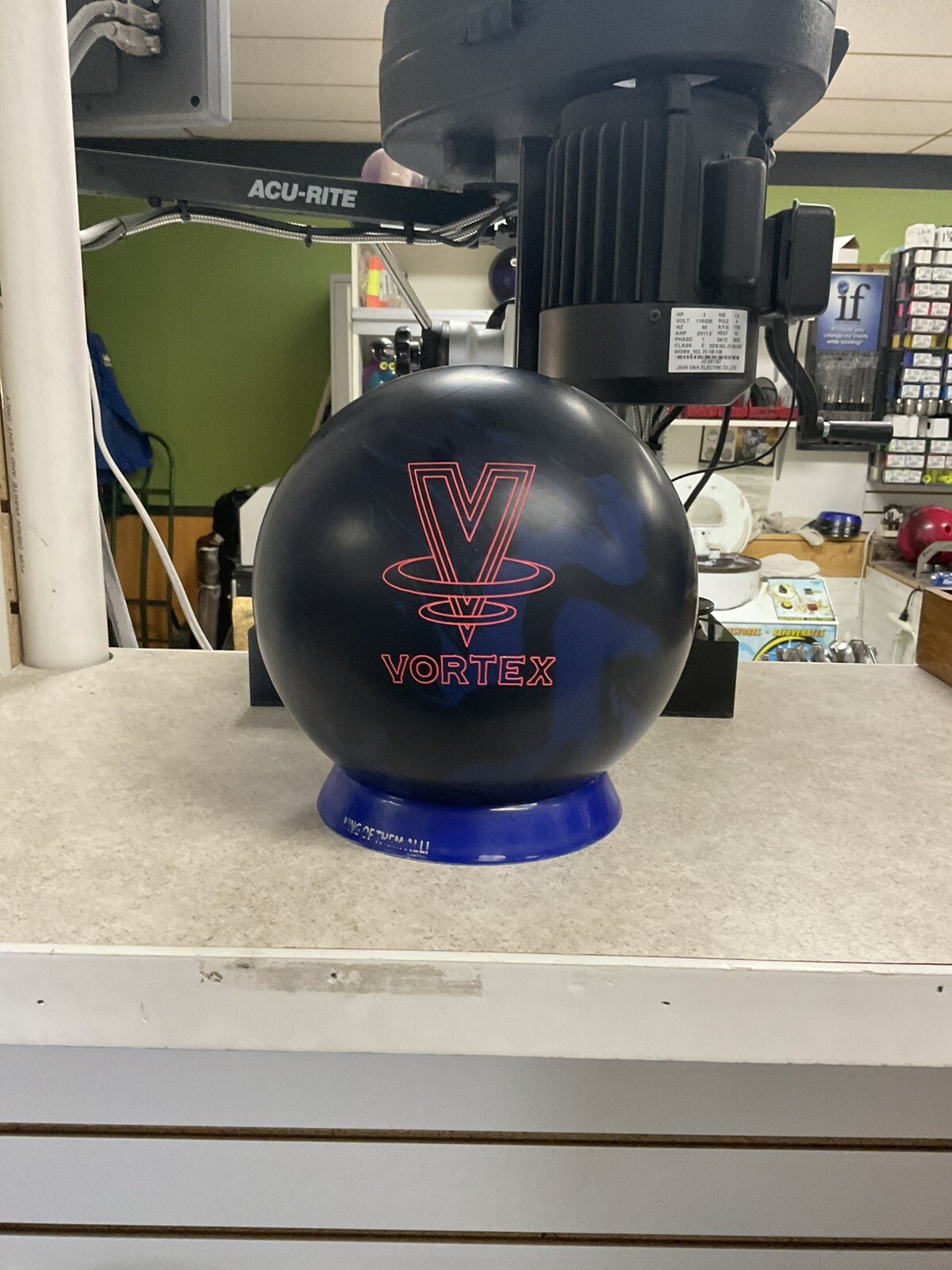15lb Vortex V2 Bowling Ball Last USA Ebonite Ball