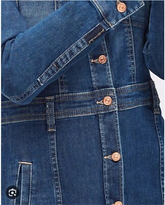7 for all mankind luxe denim dress West Midi Size: XS Clothing Whisper Strapless Slit Mini season_SS26 Feels like size:9 - 10 Yrs