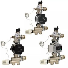Fixed value control set Wilo or Grundfos for underfloor heating, distribution beam