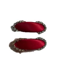 red shoe clips antique 20 s-30 s