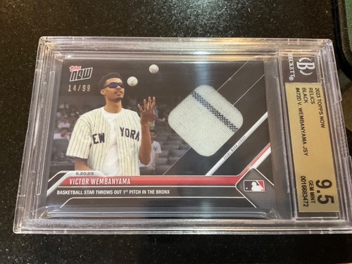 Victor Wembanyama [Relics Black] #472D 2023 Topps Now card