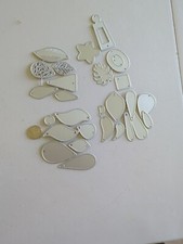 Metal Leather Earring Cutting Dies 24 Piece Teardrop Heart Star Leaf Geometric