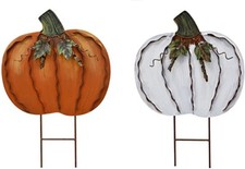Dynia Ogród Palec Metal Dynia Znak podwórkowy Jesień Jesień Żniwa Dekoracje 