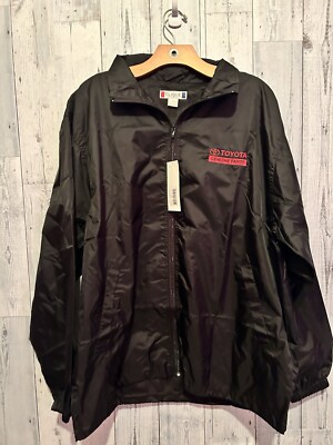 Toyota Jacket Mens Size L Clique Full Zip Soft Shell Windbreaker NWT