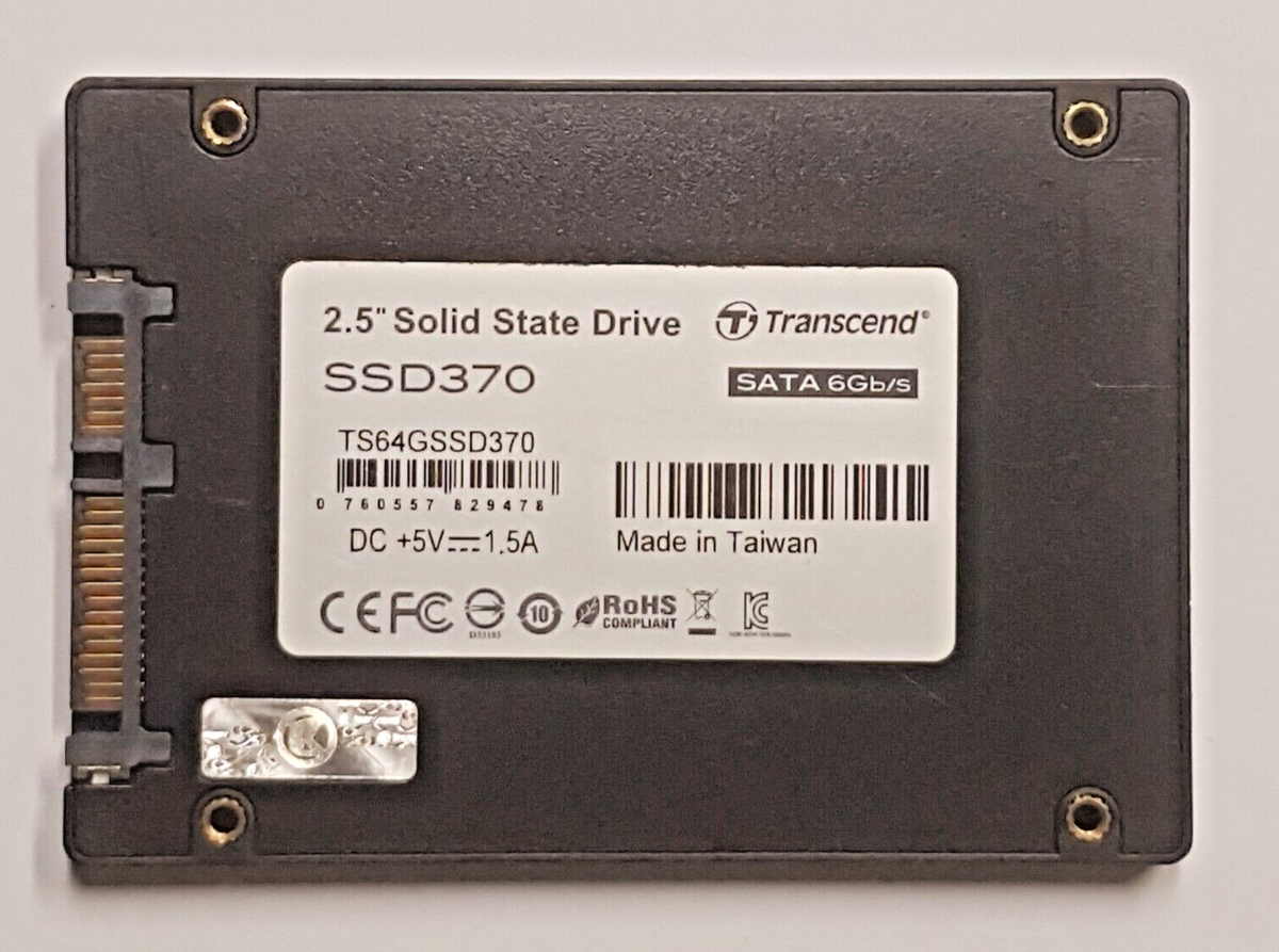 64 GB SATA III Transcend SSD370 TS64GSSD370 2D-NAND MLC SSD Hard Drive
