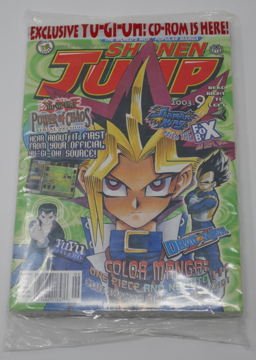 Shonen Jump Sept 2003 Volume 1 Issue 9 Manga Magazine Yu-Gi-Oh CD