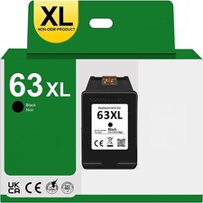 1 PK Ink Cartridge Compatible For HP 63XL 63 XL BLACK DeskJet 3632 3830 4650