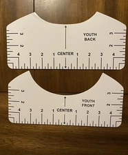 T-shirts Alignment Ruler Guides (8) Piece Set Youth And Adult Size