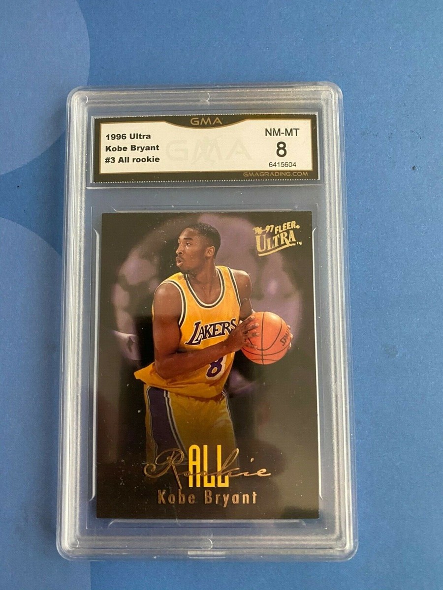 kobe bryant rookie card ultra all rookie graded 8 nr-mnt plus