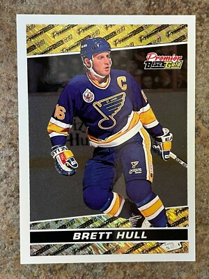 1994 Topps Premier Black Gold #21 Brett Hull - St. Louis Blues