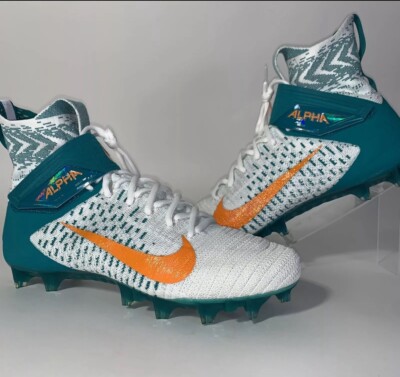 Nike Alpha Menace Elite 2 Football Cleats Miami Dolphins NFL 