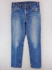 VTG Levis 506 Jeans Mens 33x32 Blue Straight Leg Orange Tab Stone Wash USA MADE