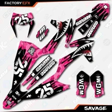 Pink Savage Racing Graphics Kit fits KTM 20-23 EXC EXCF XCW 200 250 300 450