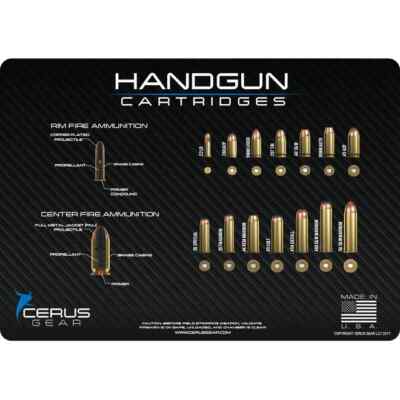 Handgun Cartridges Pro Mat Handgun Gun Cleaning Mat Cerus Gear 